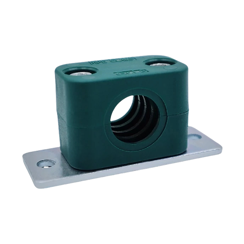 Abrazadera de tubería de plástico liviana con placa base de montaje extendida hexagonal interna, abrazadera de tubería serie TLPG5 para fijación de tuberías de agua