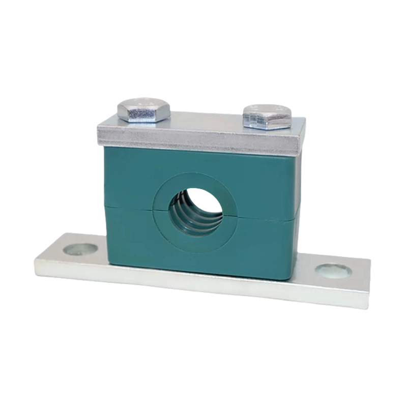 Abrazadera de tubería de plástico de alta resistencia con base de montaje extendida, abrazadera de tubería de la serie THPG8 para fijación de tuberías de agua y aceite