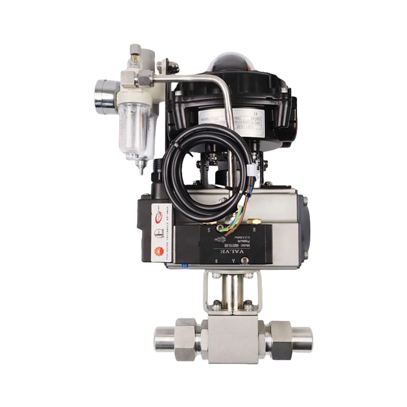 Válvula de bola de nitrógeno neumática de alta presión serie KHB-YJZQ 304 (rosca interna/externa) Válvula de bola de nitrógeno neumática de alta presión serie KHB-YJZQ 304 (rosca interna/externa)