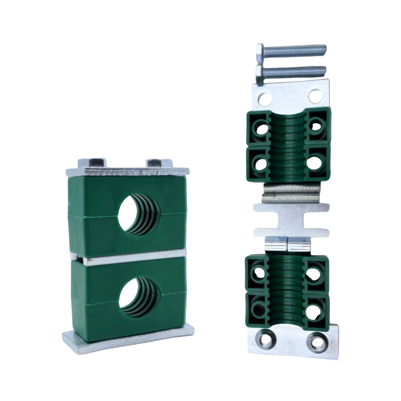 Abrazadera de tubería de doble capa superior/inferior de plástico de alta resistencia, fijación de tubería hidráulica marina de agua/aceite Tipo B(II) Abrazadera de tubería de alta resistencia Abrazadera de tubería de doble capa superior/inferior de plástico de alta resistencia, fijación de tubería hidráulica marina de agua/aceite Tipo B(II) Abrazadera de tubería de alta resistencia