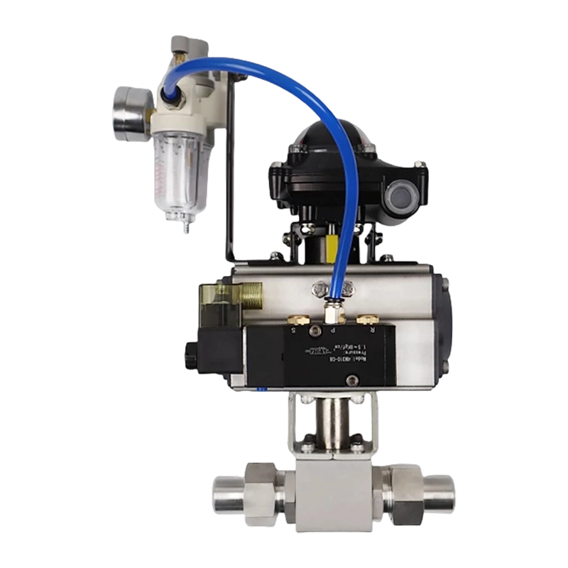 Válvula de bola de nitrógeno neumática de alta presión serie KHB-YJZQ 304 (rosca interna/externa) Válvula de bola de nitrógeno neumática de alta presión serie KHB-YJZQ 304 (rosca interna/externa)